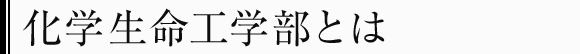 化学生命工学部とは