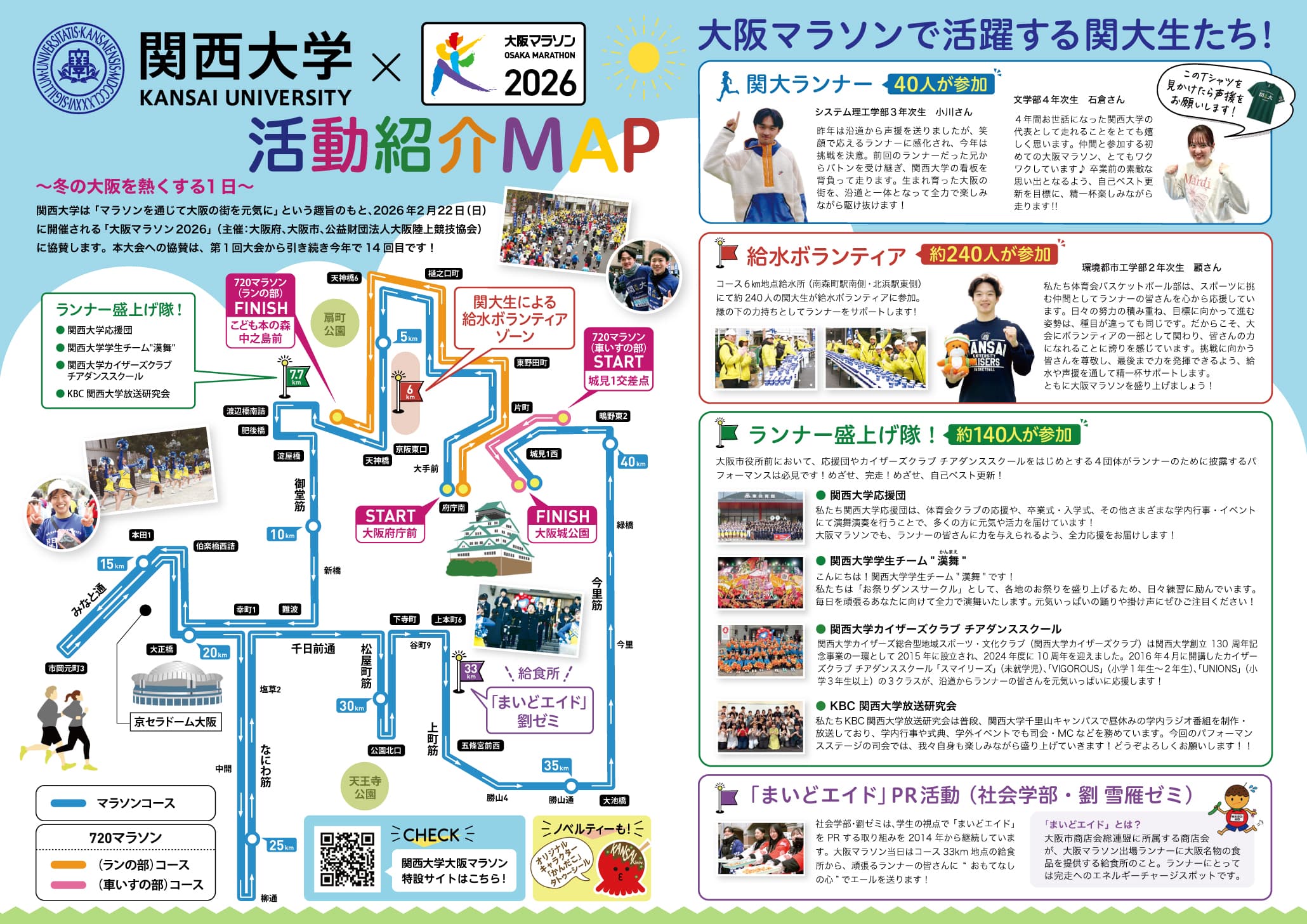 大阪マラソン2026　活動紹介MAP