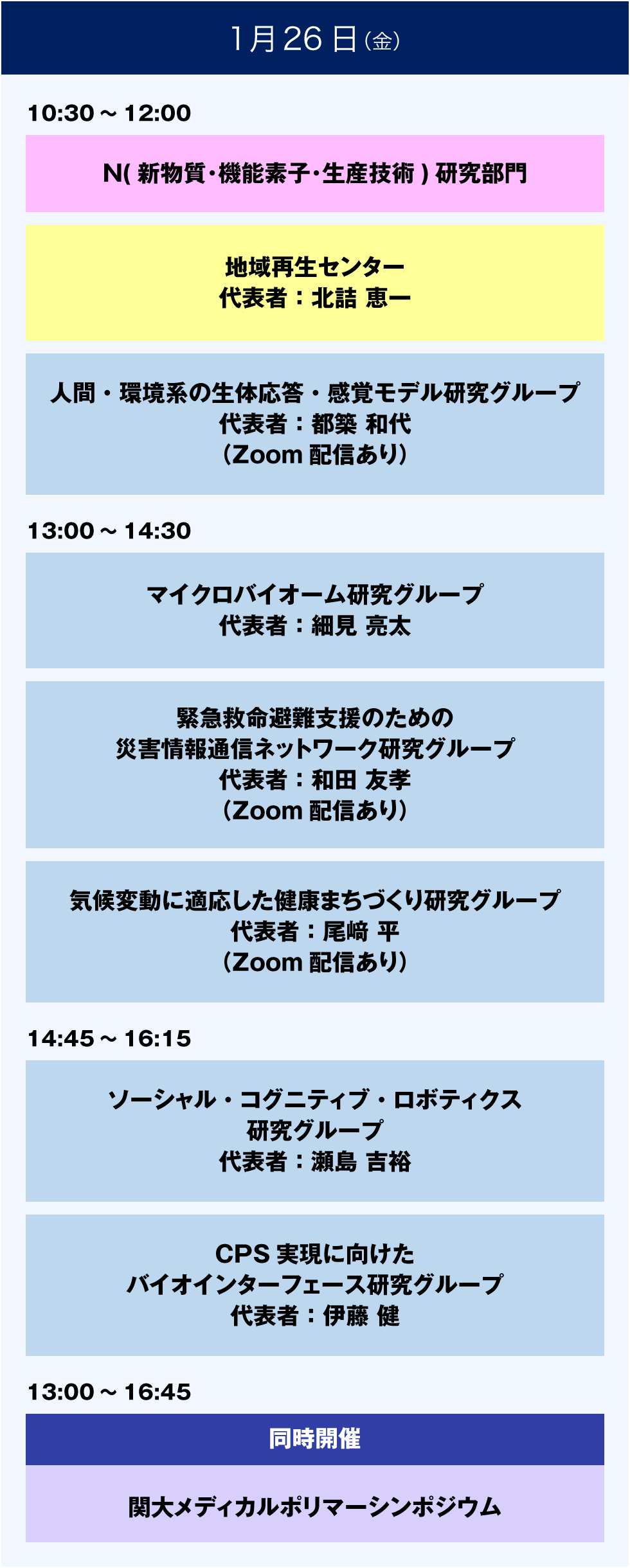 1月26日（金）