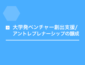 大学発ベンチャー創出支援/アントレプレナーシップの醸成